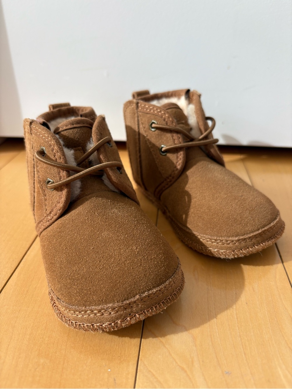 UGG Baby Neumel Tan Suede Lined Boots